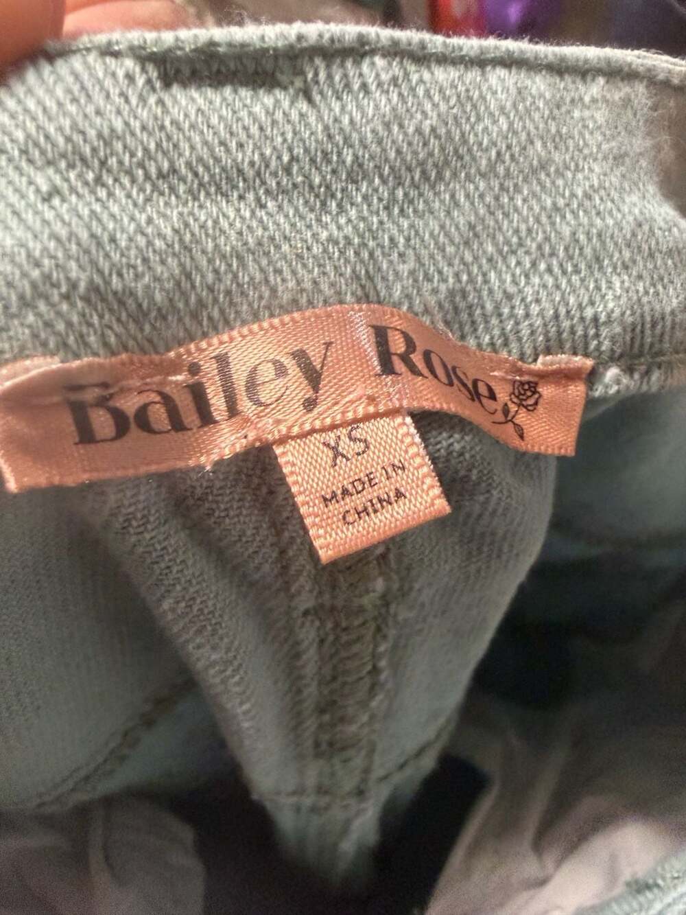 Bailey Rose Geometric Pattern Wide Leg Denim Jeans